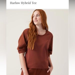Athleta Harlow Hybrid Tee Size M